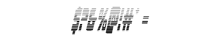 Isomorph Gradient Italic Font OTHER CHARS