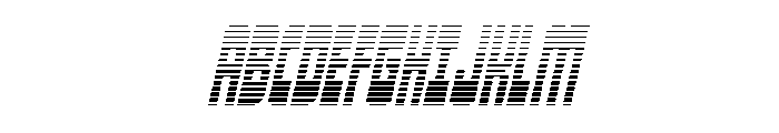 Isomorph Gradient Italic Font UPPERCASE