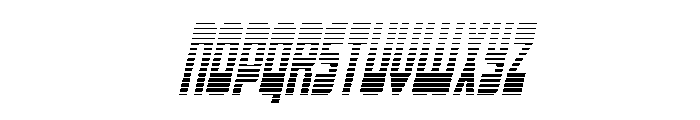 Isomorph Gradient Italic Font UPPERCASE