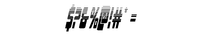 Isomorph Halftone Italic Font OTHER CHARS