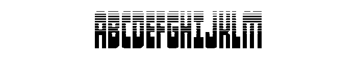 Isomorph Halftone Font UPPERCASE