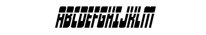 Isomorph Laser Italic Font UPPERCASE