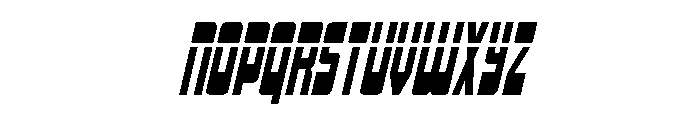 Isomorph Laser Italic Font UPPERCASE
