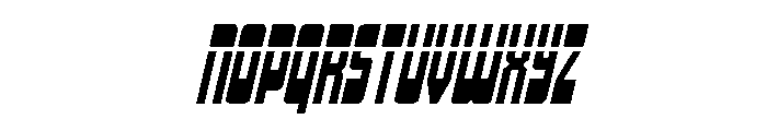 Isomorph Laser Italic Font LOWERCASE