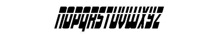Isomorph Laser Super-Italic Font UPPERCASE