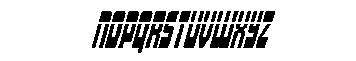 Isomorph Laser Super-Italic Font LOWERCASE
