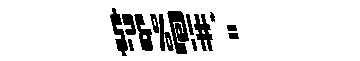 Isomorph Leftalic Font OTHER CHARS