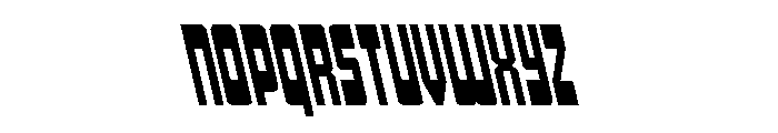 Isomorph Leftalic Font LOWERCASE