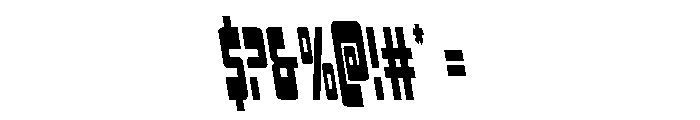 Isomorph Semi-Leftalic Font OTHER CHARS