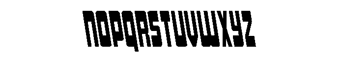 Isomorph Semi-Leftalic Font UPPERCASE