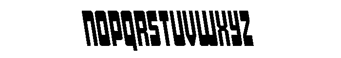Isomorph Semi-Leftalic Font LOWERCASE