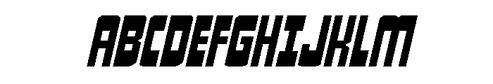 Isomorph Wide Italic Font UPPERCASE
