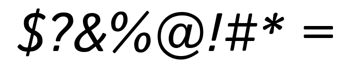 Istok Web Bold Italic Font OTHER CHARS