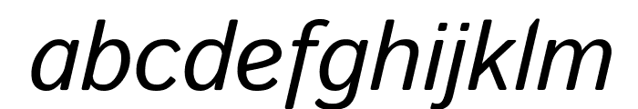 Istok Web Italic Font LOWERCASE