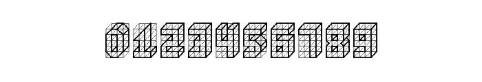 isometric bold Regular Font OTHER CHARS