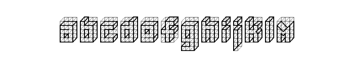 isometric bold Regular Font LOWERCASE