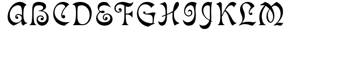 Isabella Regular Font UPPERCASE