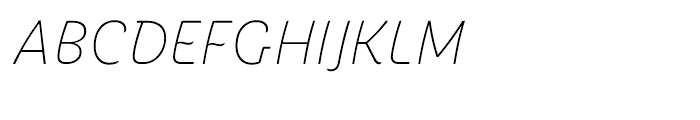 Iskra CYR Thin Italic Font UPPERCASE