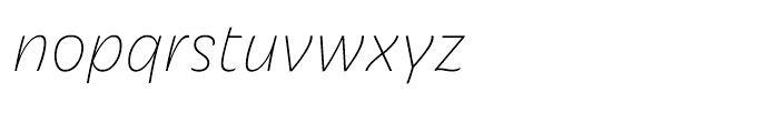 Iskra CYR Thin Italic Font LOWERCASE