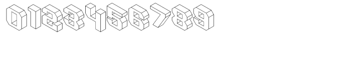 Isometric Initial Capitals Birds Eye View Font OTHER CHARS