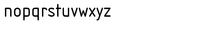 Isonorm Regular Font LOWERCASE