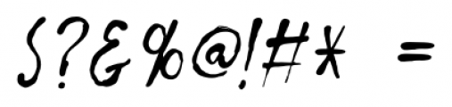Ishtar Italic Font OTHER CHARS