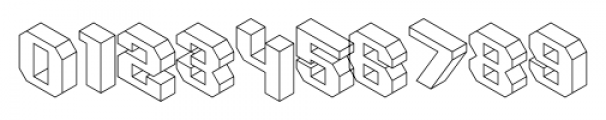 Isometric Caps Birds Eye View Font OTHER CHARS