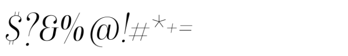 Isabel Semi Condensed Thin Italic Font OTHER CHARS