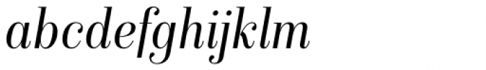Isabel SemiCondensed Light Italic Font LOWERCASE