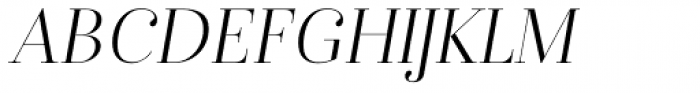 Isabel Thin Italic Font UPPERCASE