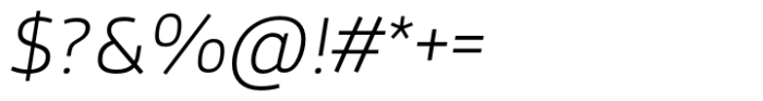 Isard Extra Light Italic Font OTHER CHARS