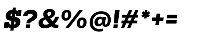 Isento Slab Extra Bold Italic Font OTHER CHARS