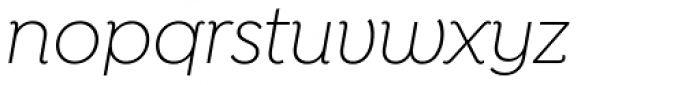 Isidora Alt Light Italic Font LOWERCASE
