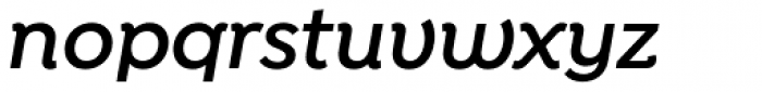 Isidora Alt Semi Bold Italic Font LOWERCASE
