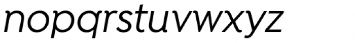 Isidora Medium Italic Font LOWERCASE