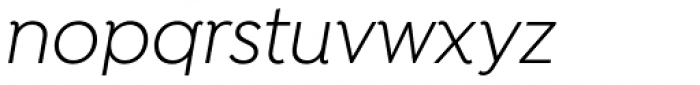 Isidora Regular Italic Font LOWERCASE