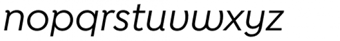Isidora Sans Alt Medium Italic Font LOWERCASE