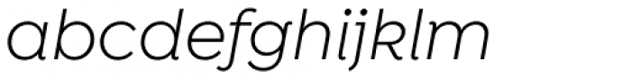 Isidora Sans Alt Regular Italic Font LOWERCASE