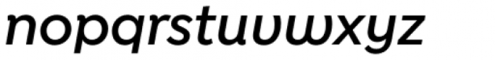Isidora Sans Alt Semi Bold Italic Font LOWERCASE