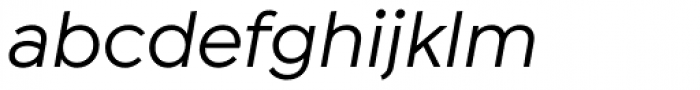 Isidora Sans Medium Italic Font LOWERCASE