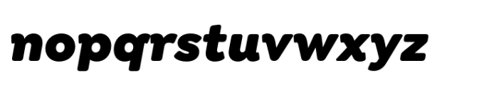 Isidora Soft Black It Font LOWERCASE