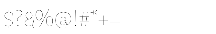 Iskra Pro Ultra Thin Font OTHER CHARS