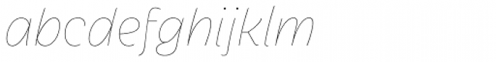 Iskra UltraThin Italic Font LOWERCASE