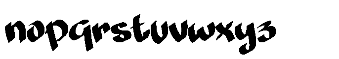 Island Splash Font LOWERCASE