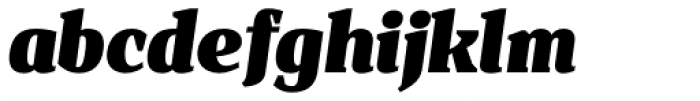 Isle Headline Black Italic Font LOWERCASE