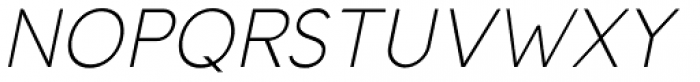 Isobel Thin Italic Font UPPERCASE
