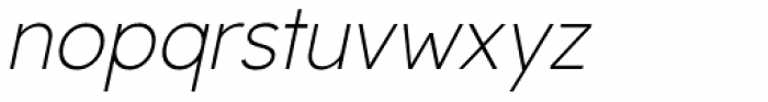 Isobel Thin Italic Font LOWERCASE