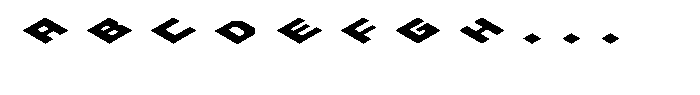 Isocube 06-Top Font UPPERCASE