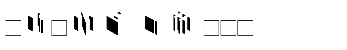 Isocube 07-Left Font OTHER CHARS
