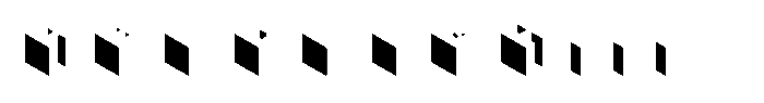 Isocube 07-Left Font UPPERCASE